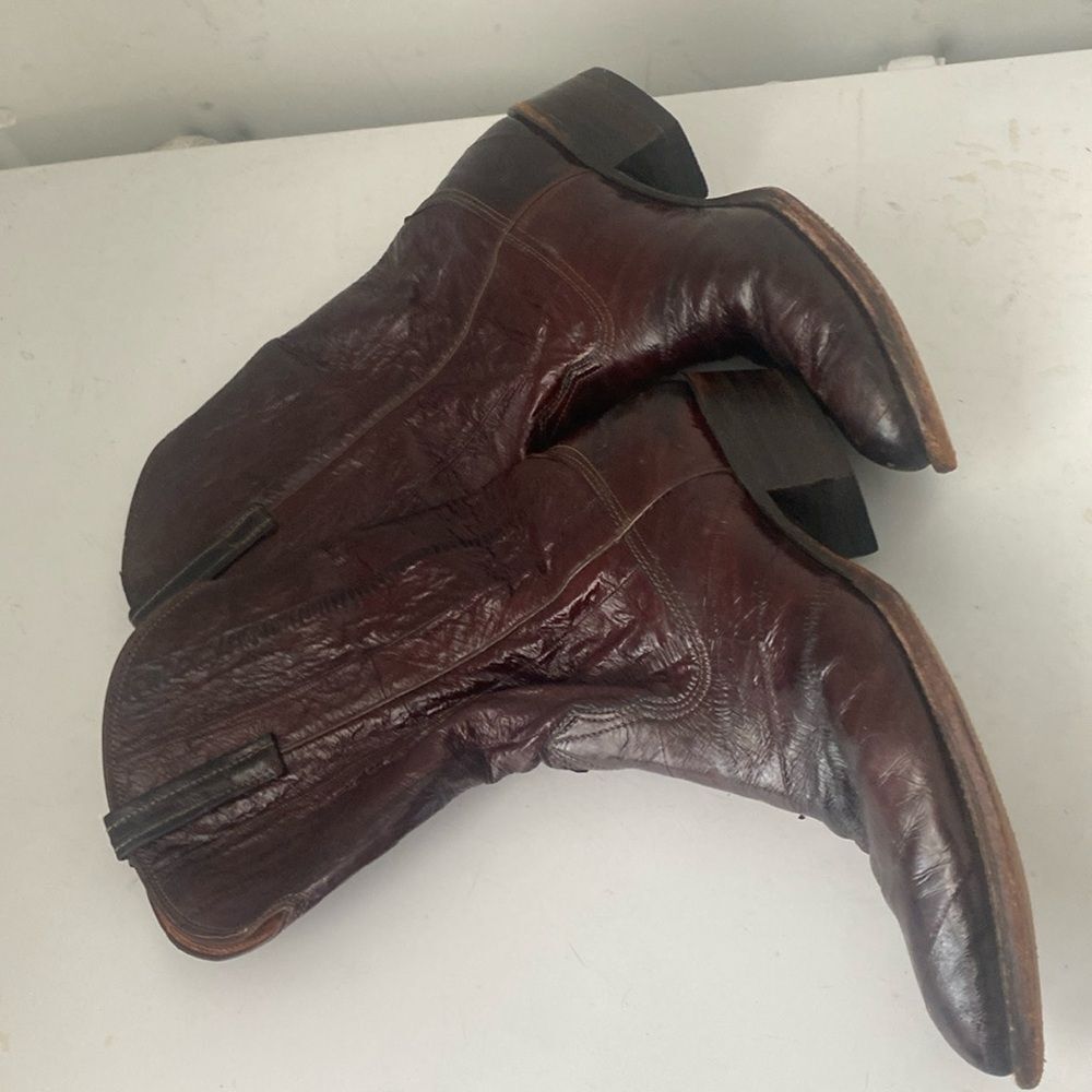 Nocona Boots 9 vintage burgundy women boots